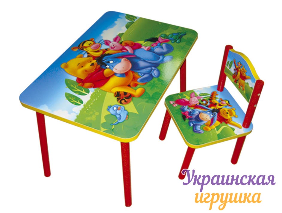 Детский столик и 2 стульчика